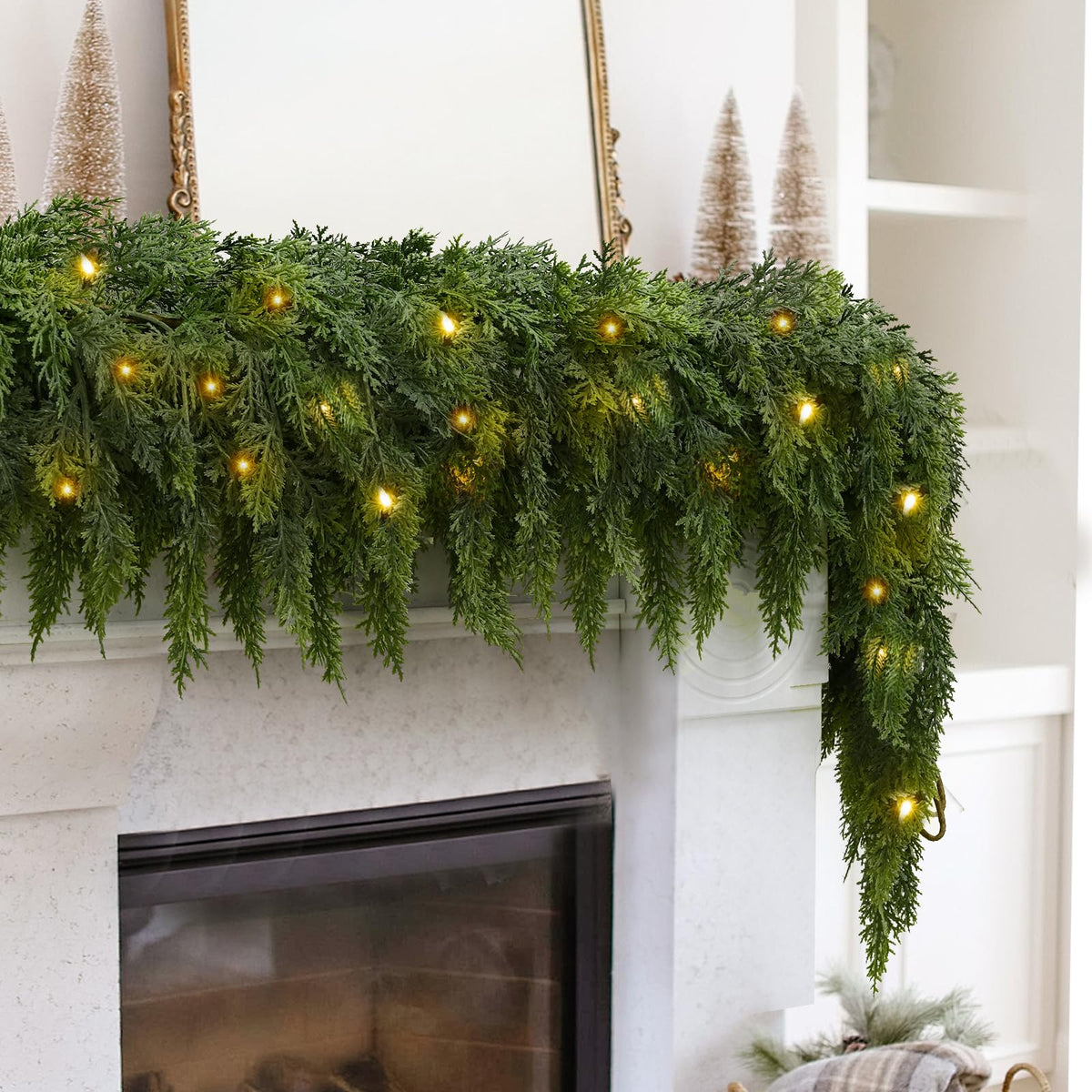 π₯ Pre-lit Christmas Cedar Garland