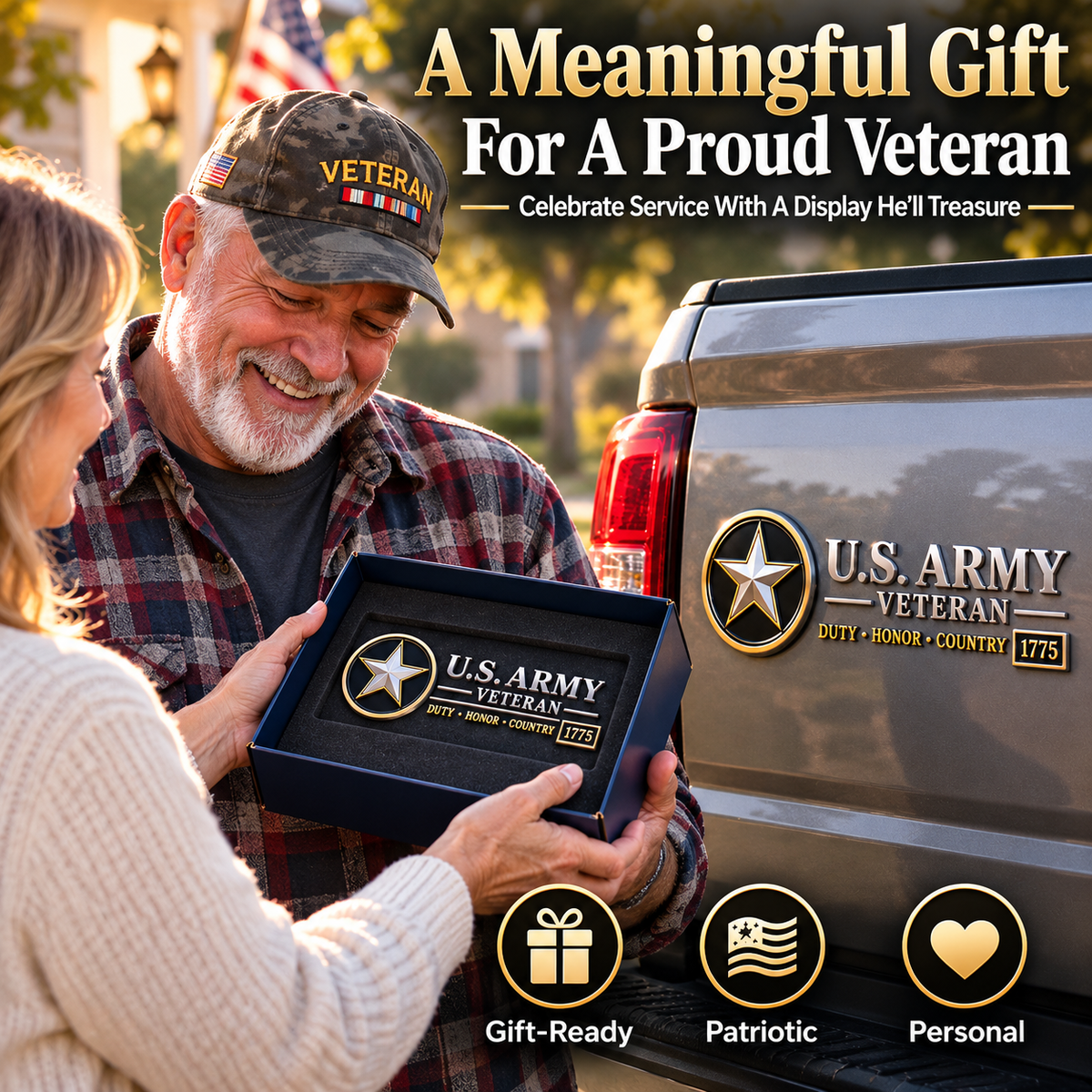 Veteran 3D Vehicle Emblem