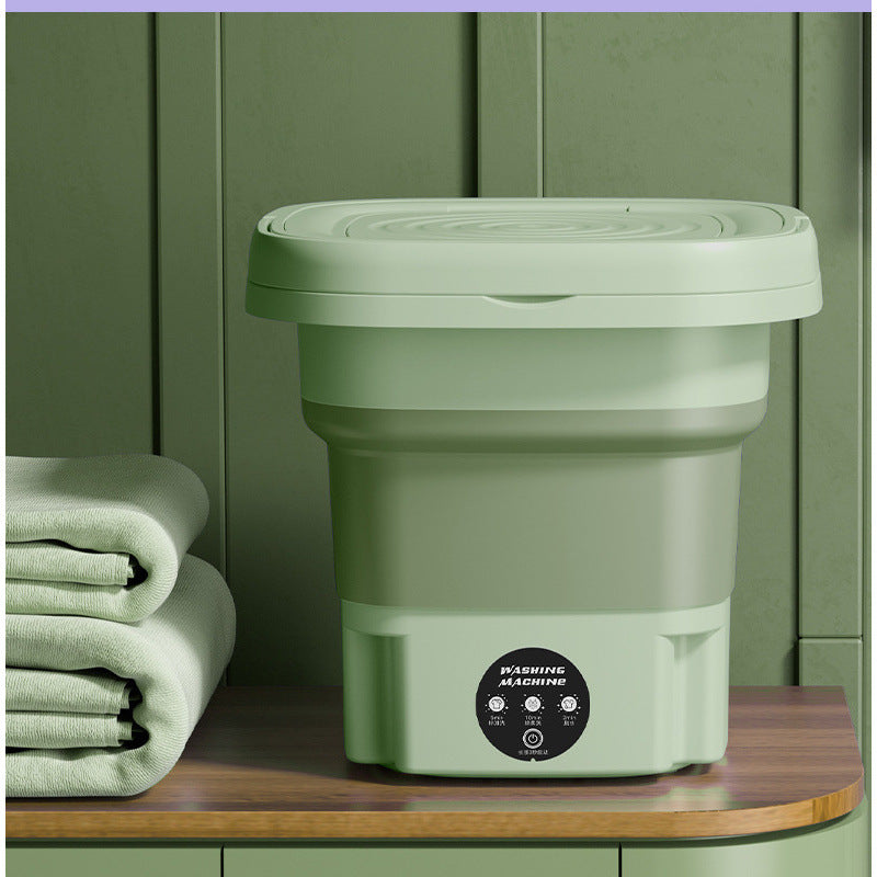 π§Ί 8L Portable Foldable Washing Machine with Spin Dryer β Compact Washer for Underwear & Socks
