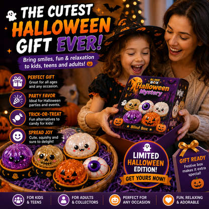 🎃Halloween Steamed Bun Squishy Mystery Box Toy