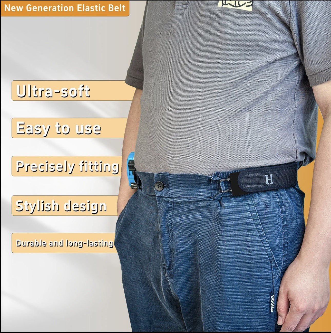 🔥Tactical Metal Hook Elastic Belt