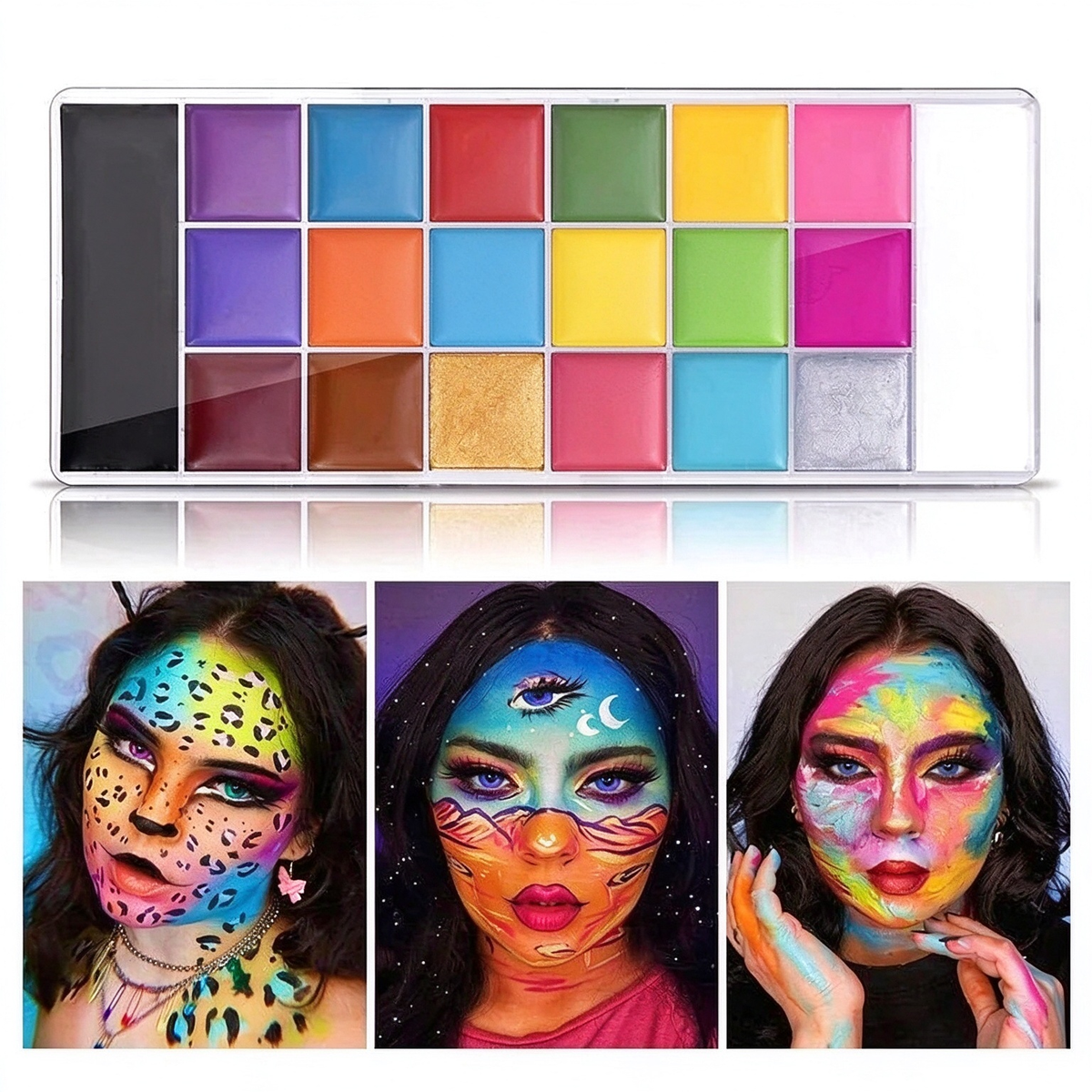 🎃Halloween Early Sale🎨 20-Color Face & Body Oil Paint Palette