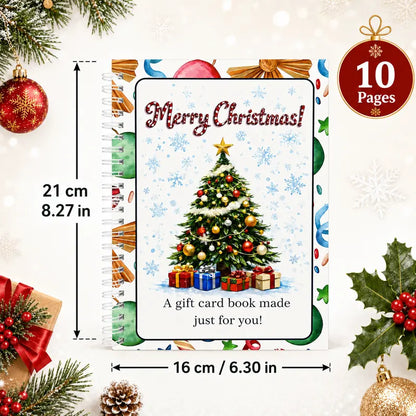 Christmas Gift Card Book, Diy Spiral Bound Gift Card Book