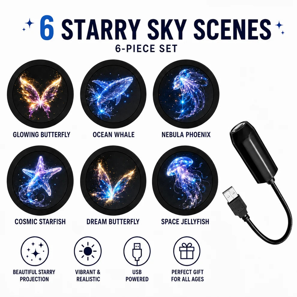 ✨Plug-&-Play HD Christmas Projector – 6 or 10 Festive Scenes(📦Buy 1 Get 1 Free)