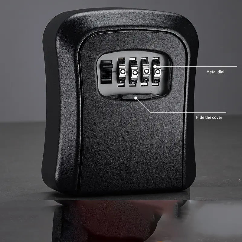 Wall Mount Key Lock Box - 4 Digit Combination Lockbox