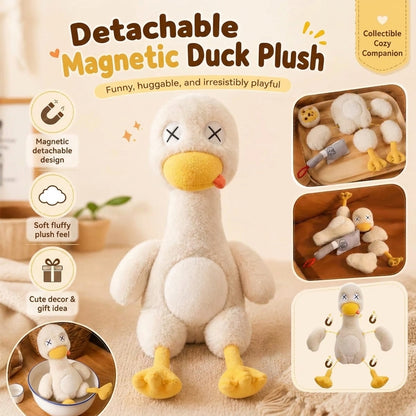 Magnetic Rage Duck, Detachable Duck Plush Toy with a Plush Knife