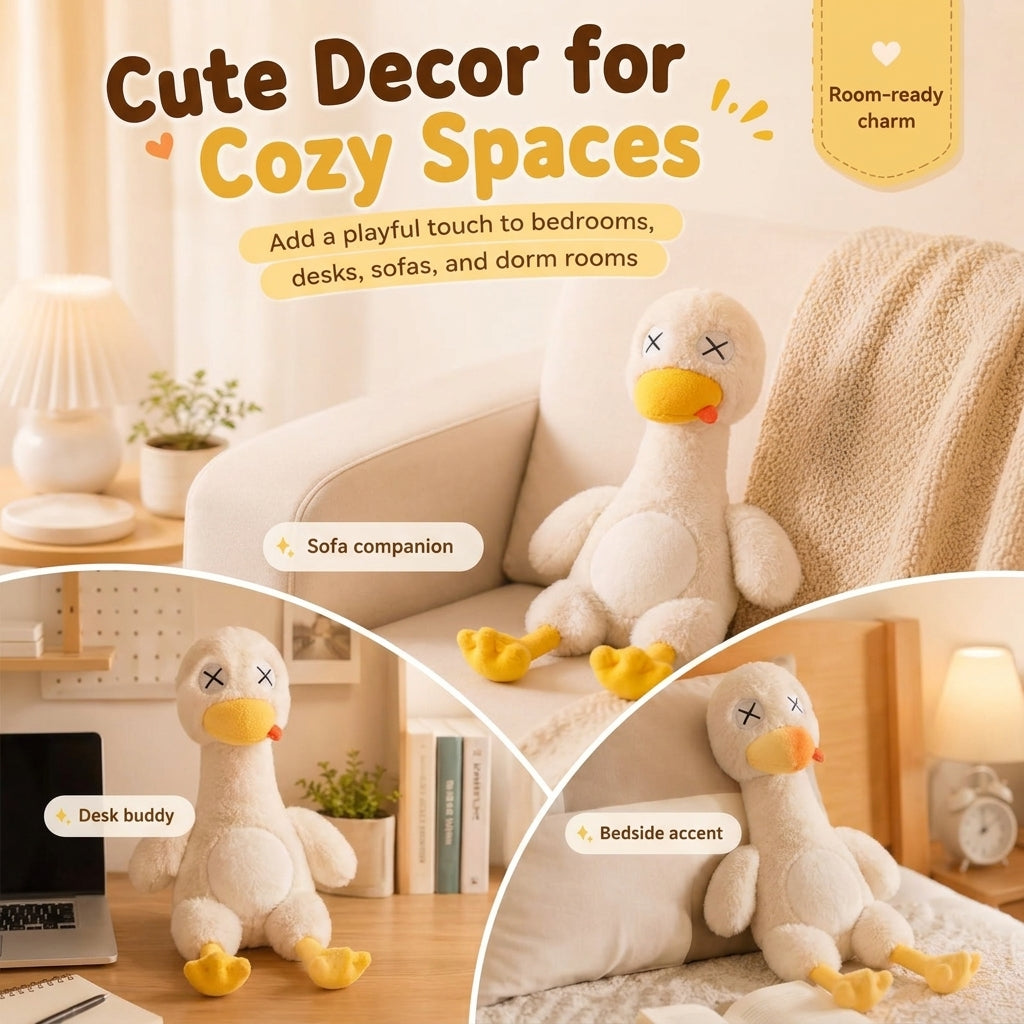 Magnetic Rage Duck, Detachable Duck Plush Toy with a Plush Knife