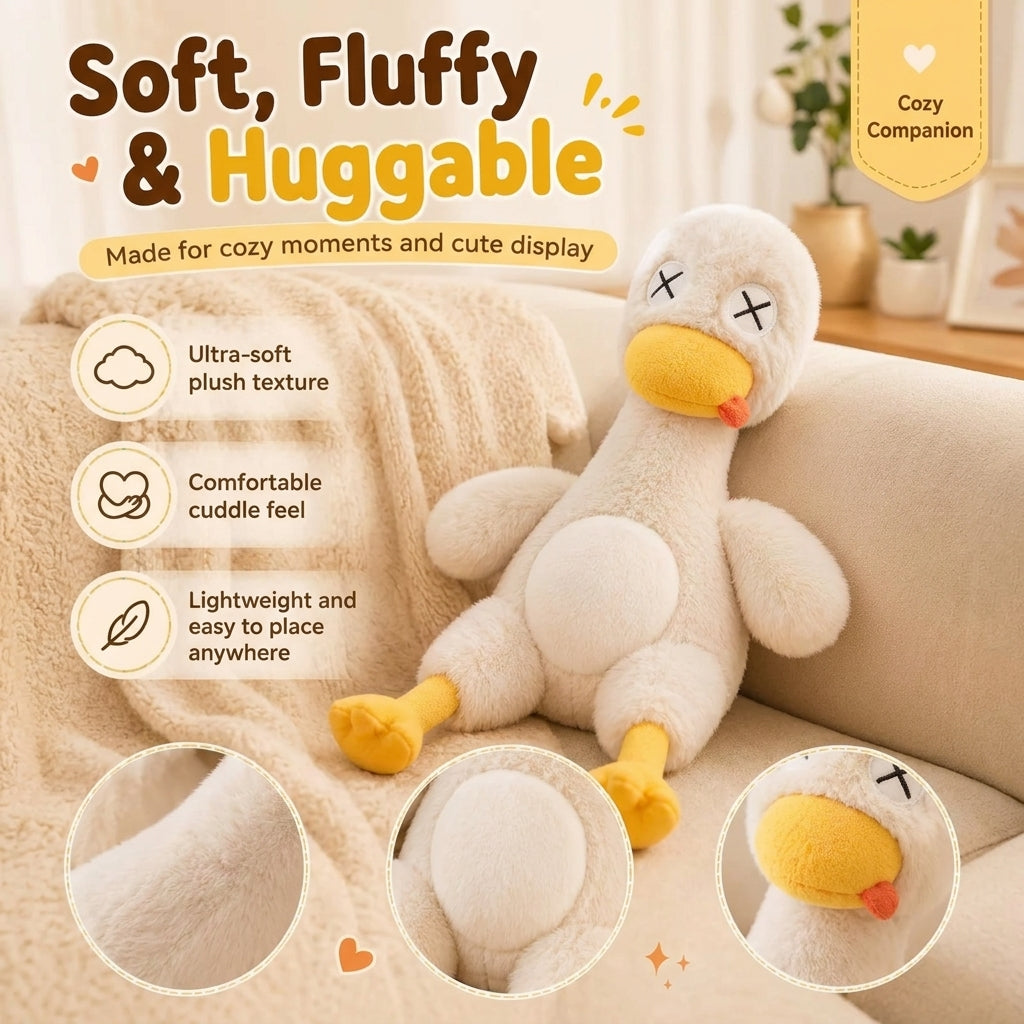 Magnetic Rage Duck, Detachable Duck Plush Toy with a Plush Knife