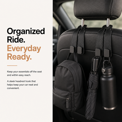 Car Seat Back Alcantara Storage Hook