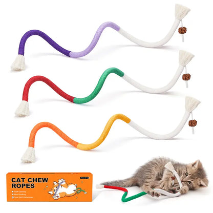 3-Pack Variety Organic Cotton Cat Chew Ropes