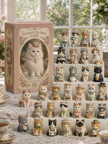 2026 Cat Advent Calendar with 24 Collectible Christmas Figures