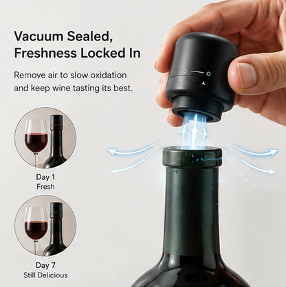 Vacuum Wine Stopper – Keep Wine & Champagne Fresh Longer