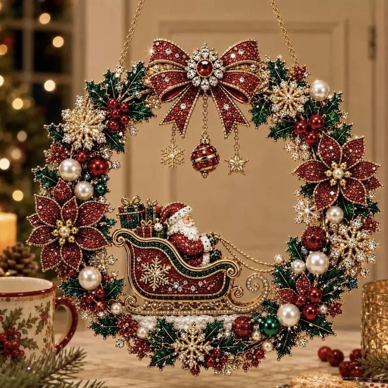 Christmas Diamond Painting Ornament Kit – 18 Designs