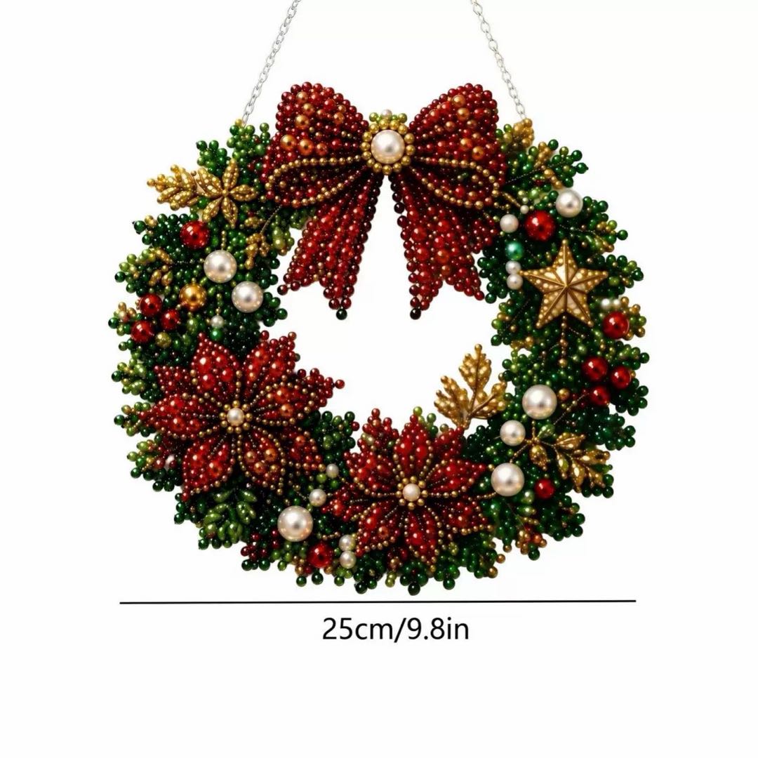 Christmas Diamond Painting Ornament Kit – 18 Designs