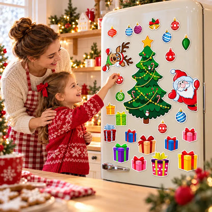 Christmas Refrigerator Magnets, Christmas Tree Magnets for Fridge Stickers Decoration 🎄