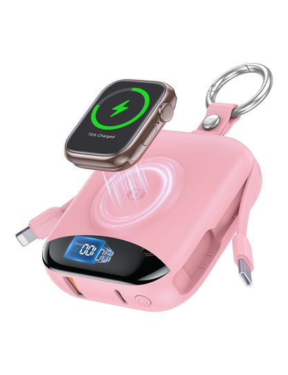 🔋 3-in-1 Magnetic Power Bank 10000mAh – Portable Charger for iPhone, Apple Watch & AirPods