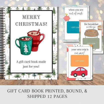 Christmas Gift Card Book, Diy Spiral Bound Gift Card Book