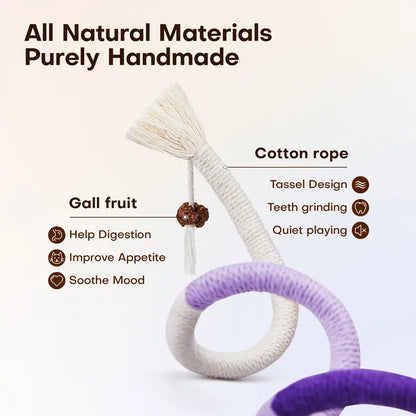 3-Pack Variety Organic Cotton Cat Chew Ropes