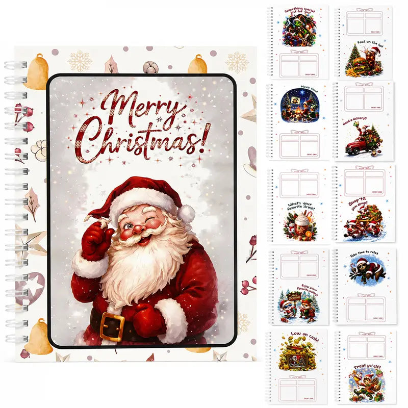 Christmas Gift Card Book, Diy Spiral Bound Gift Card Book