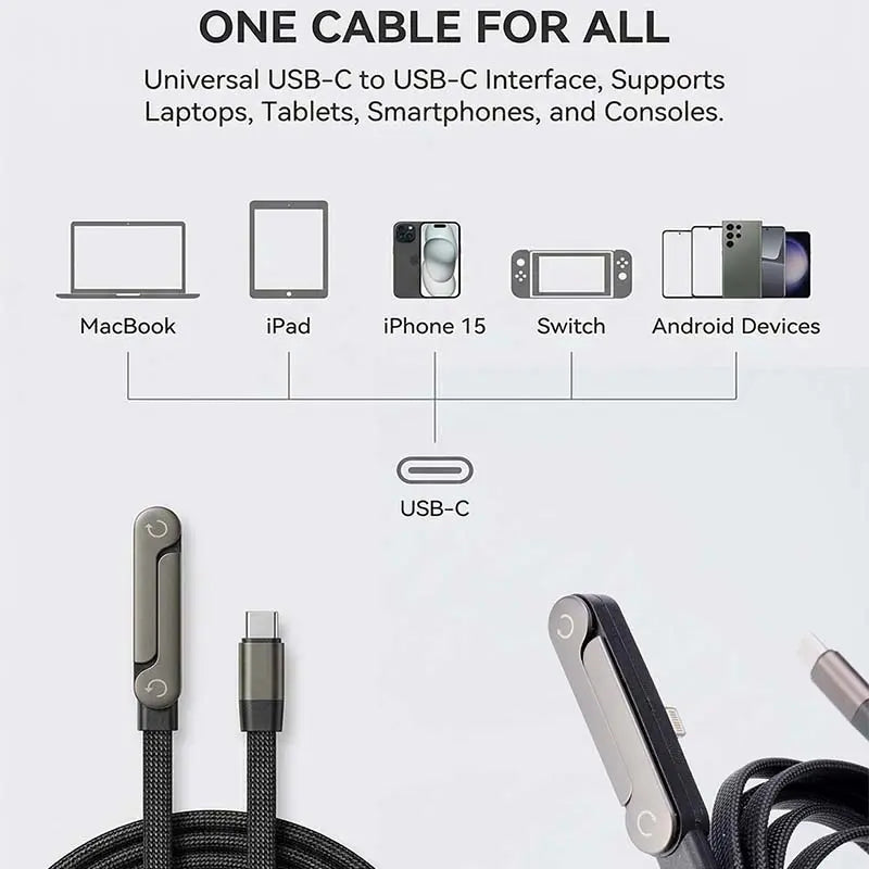 Invisible Holder Charger Cable with Stand,240w super fast charging 2-in-1 Fast ChargingCord & Phone Stand