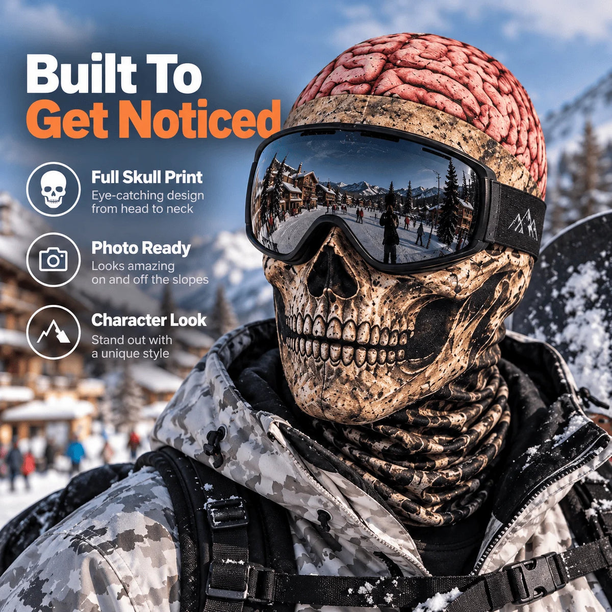 💀 Skull Ski Balaclava Face Mask