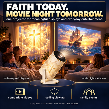 Christian Faith Projector, Portable Religious Pattern Projection Lamp