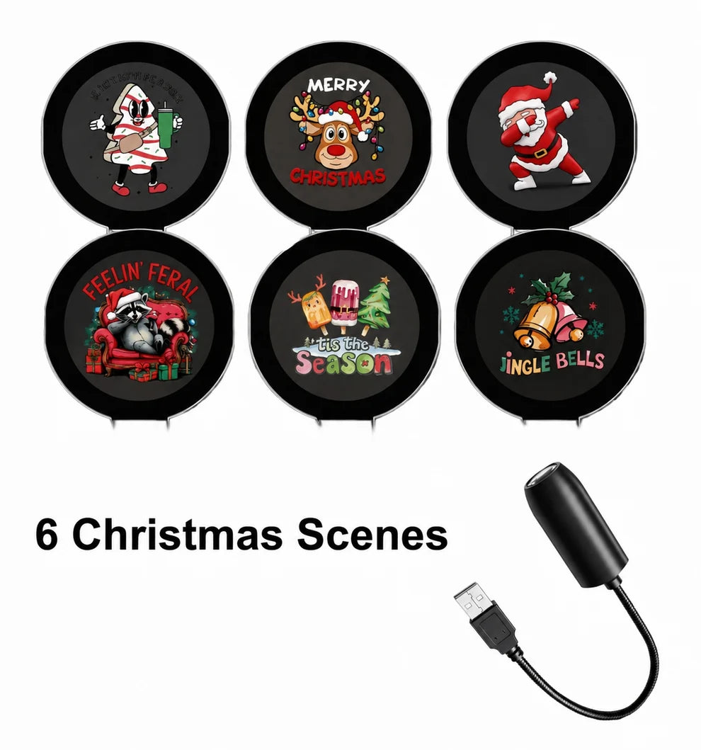 ✨Plug-&-Play HD Christmas Projector – 6 or 10 Festive Scenes(📦Buy 1 Get 1 Free)