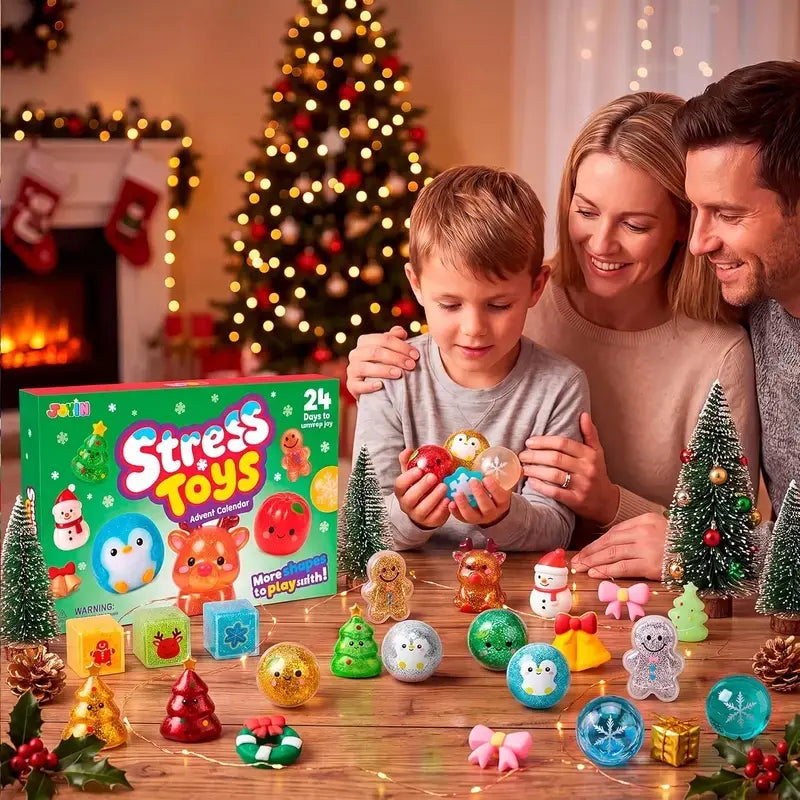 Advent Calendar 2026 Christmas Stress Relief Toy 24PCS Squeeze