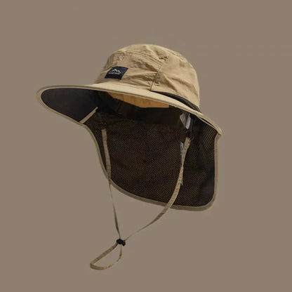 Outdoor Sun Protection Hat Unisex Fisherman Hat UV Neck Flap