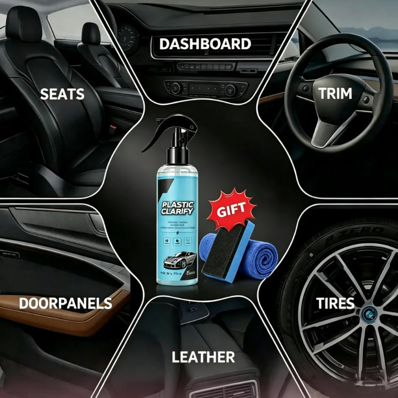 Car Plastic Restorer, Quick Polish for Color Restoration & Protection on Car Panels