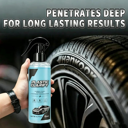 Car Plastic Restorer, Quick Polish for Color Restoration & Protection on Car Panels