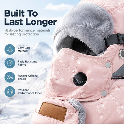 Winter Thermal Ushanka Hat with Detachable Mask and Goggles