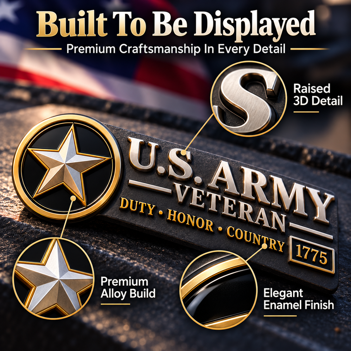 Veteran 3D Vehicle Emblem
