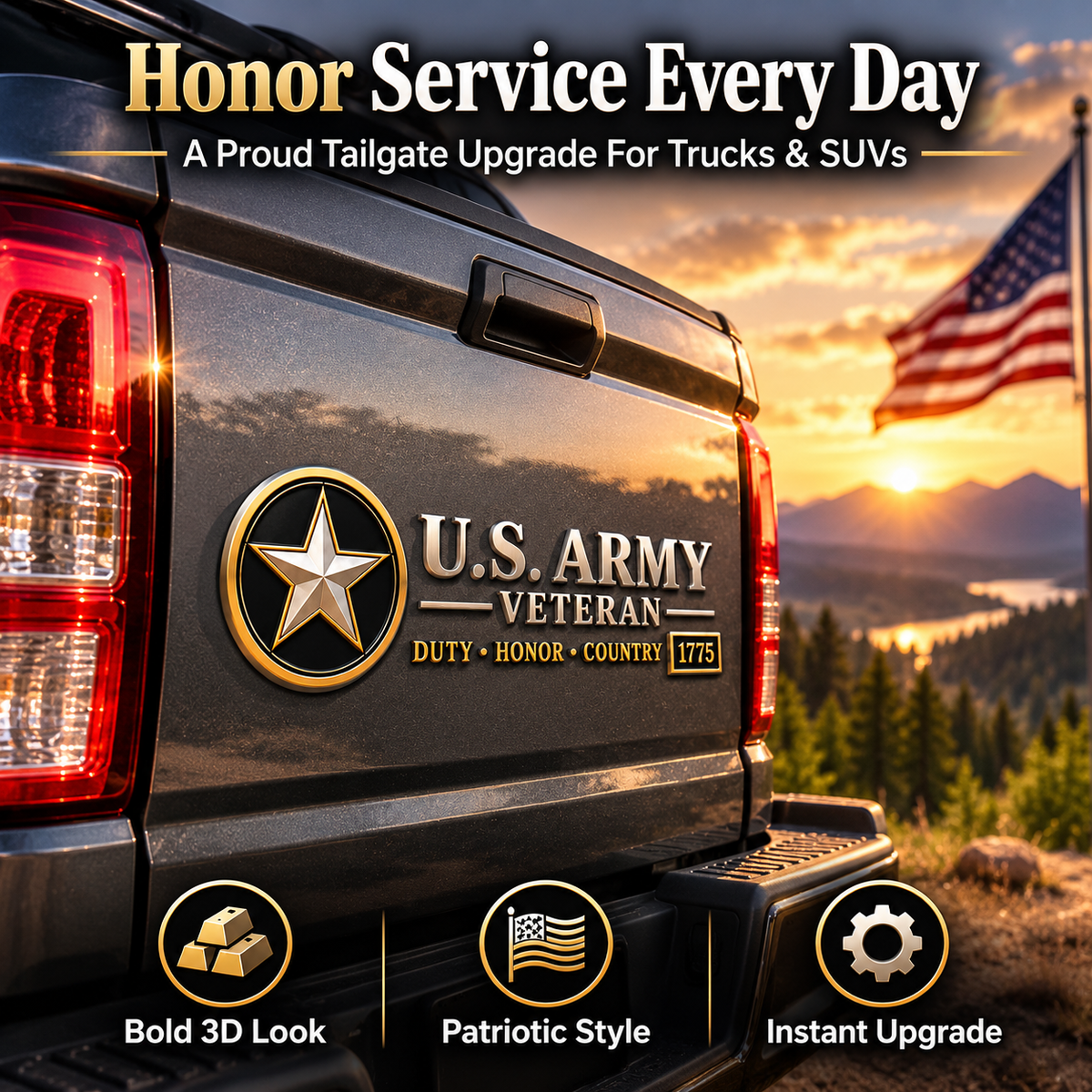 Veteran 3D Vehicle Emblem