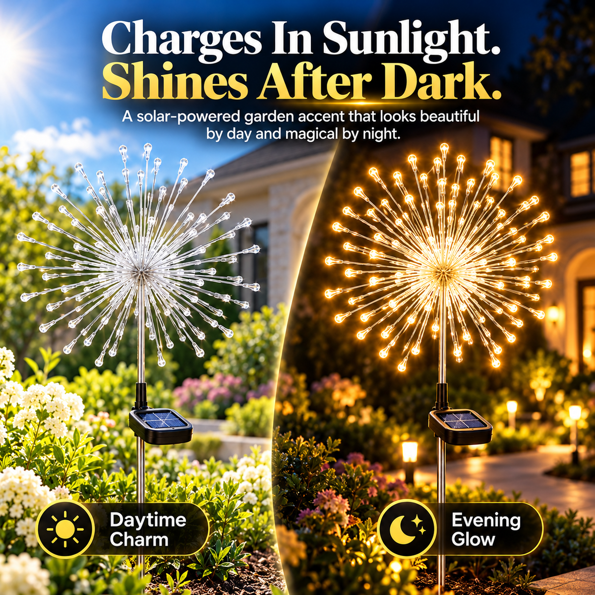 ☀️Solar Dandelion Garden Light – Charges by Day, Glows After Dark ✨