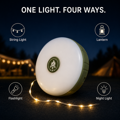 Magnetic Camping String Lights With Power Bank