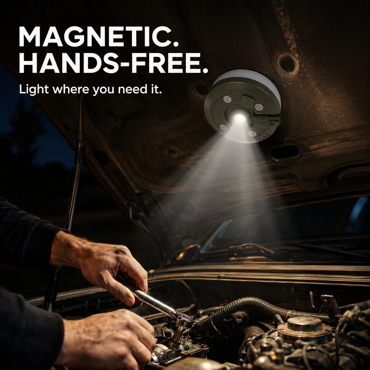 Magnetic Camping String Lights With Power Bank