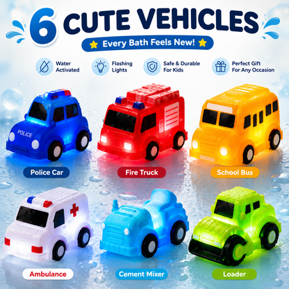 🚗 6-Piece Light-Up Vehicle Set