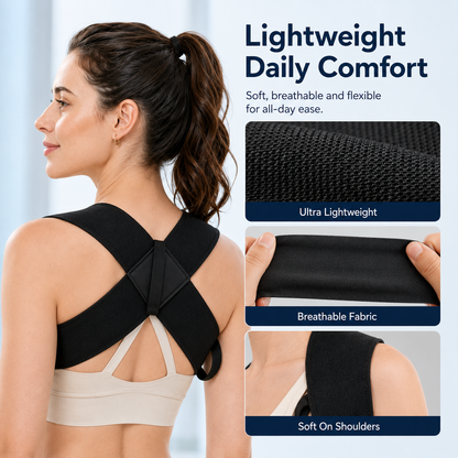 Adjustable Posture Corrector – Comfortable Back Support Brace for Men & Women