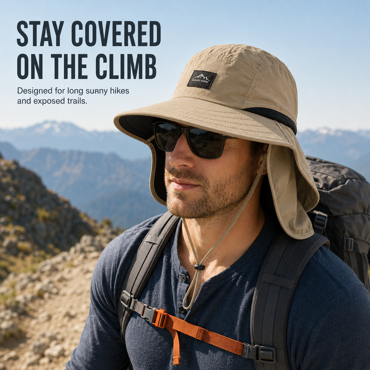 Outdoor Sun Protection Hat Unisex Fisherman Hat UV Neck Flap