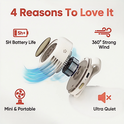 Portable Silent Mini Bladeless Electric Fan