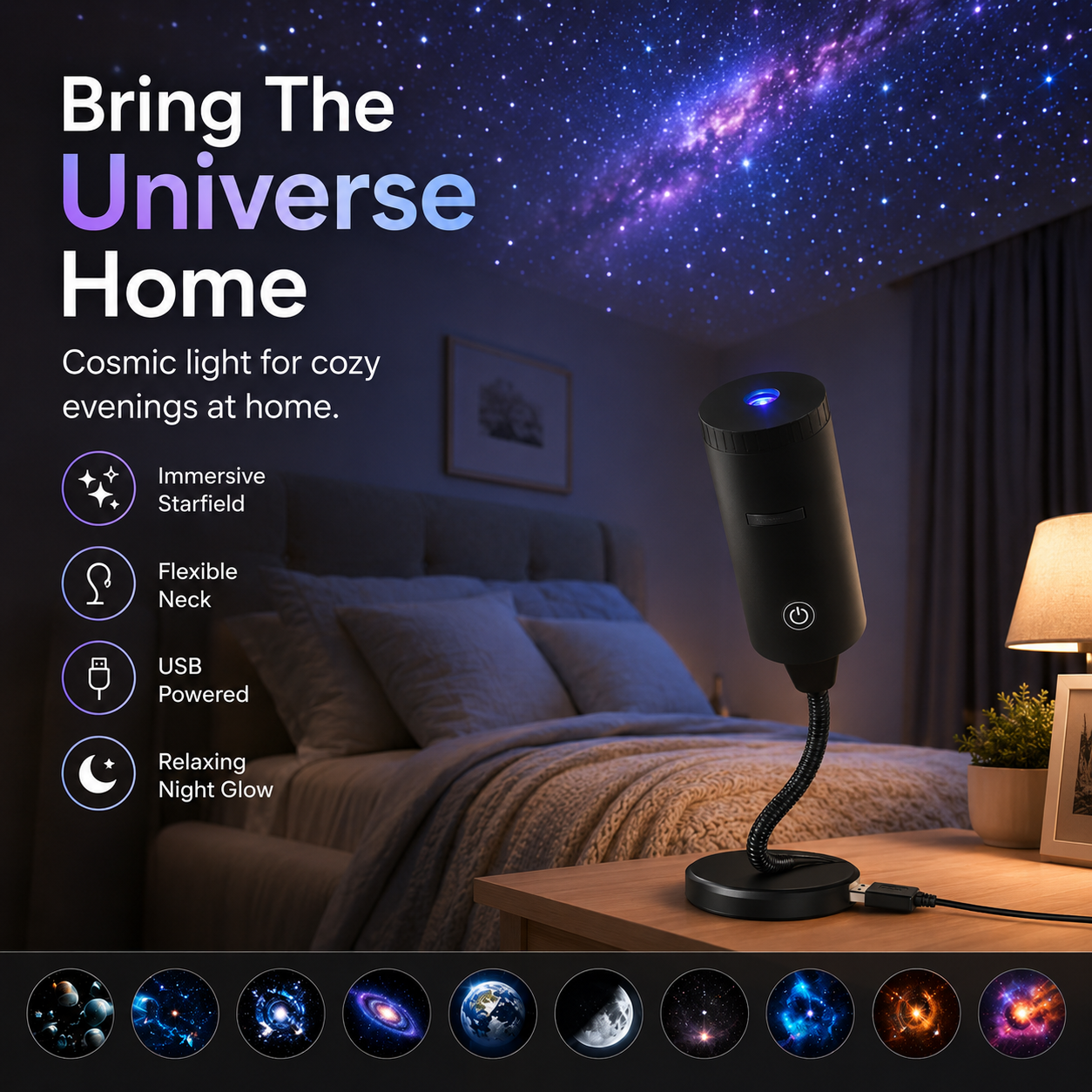 ✨ Plug-and-Play HD Star Projecto