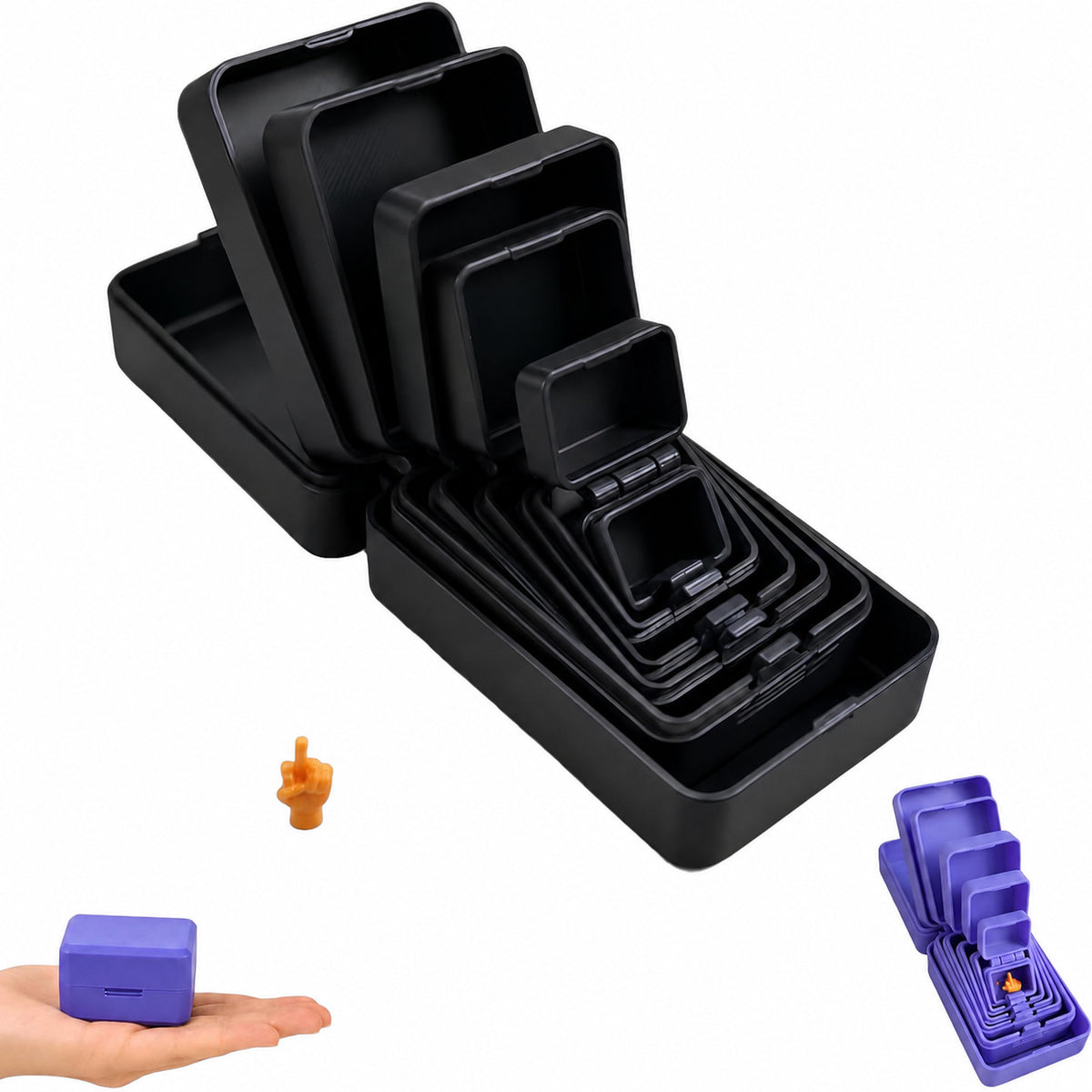 Surprise Nesting Gift Box, Multi-Layer 3D Printed Prank Box, Funny Unboxing Gift