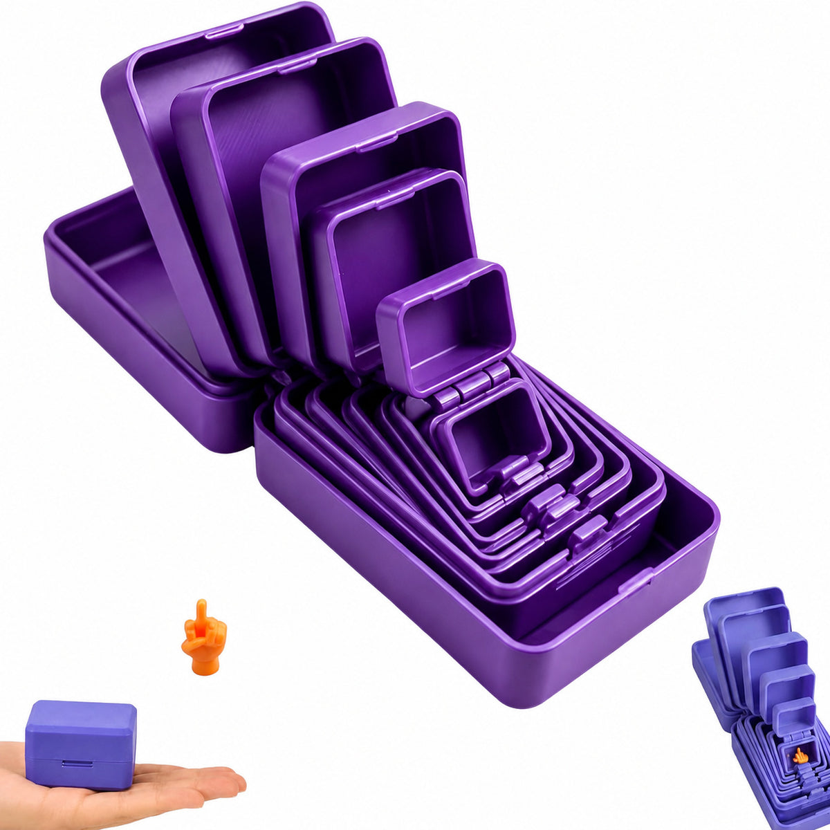 Surprise Nesting Gift Box, Multi-Layer 3D Printed Prank Box, Funny Unboxing Gift