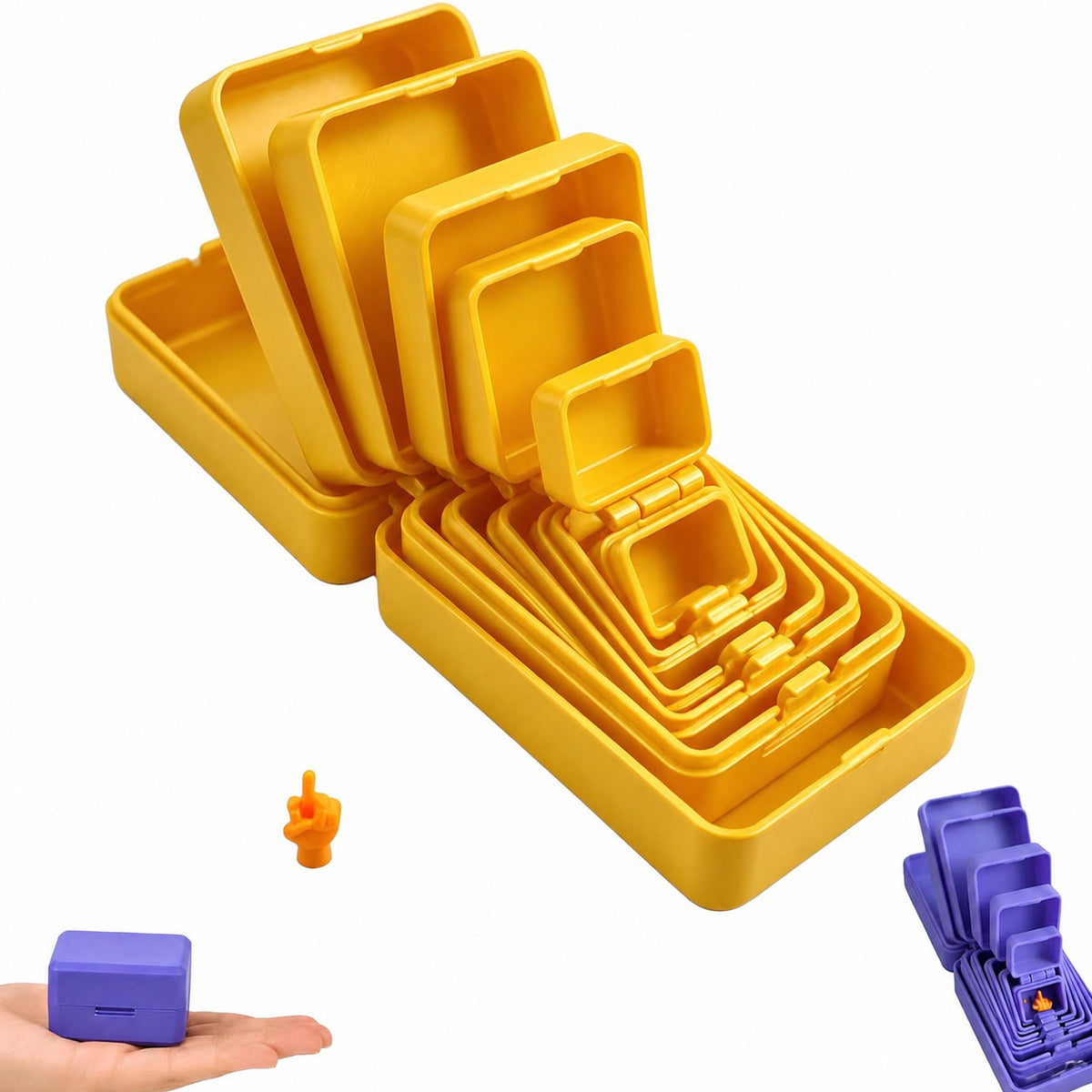 Surprise Nesting Gift Box, Multi-Layer 3D Printed Prank Box, Funny Unboxing Gift