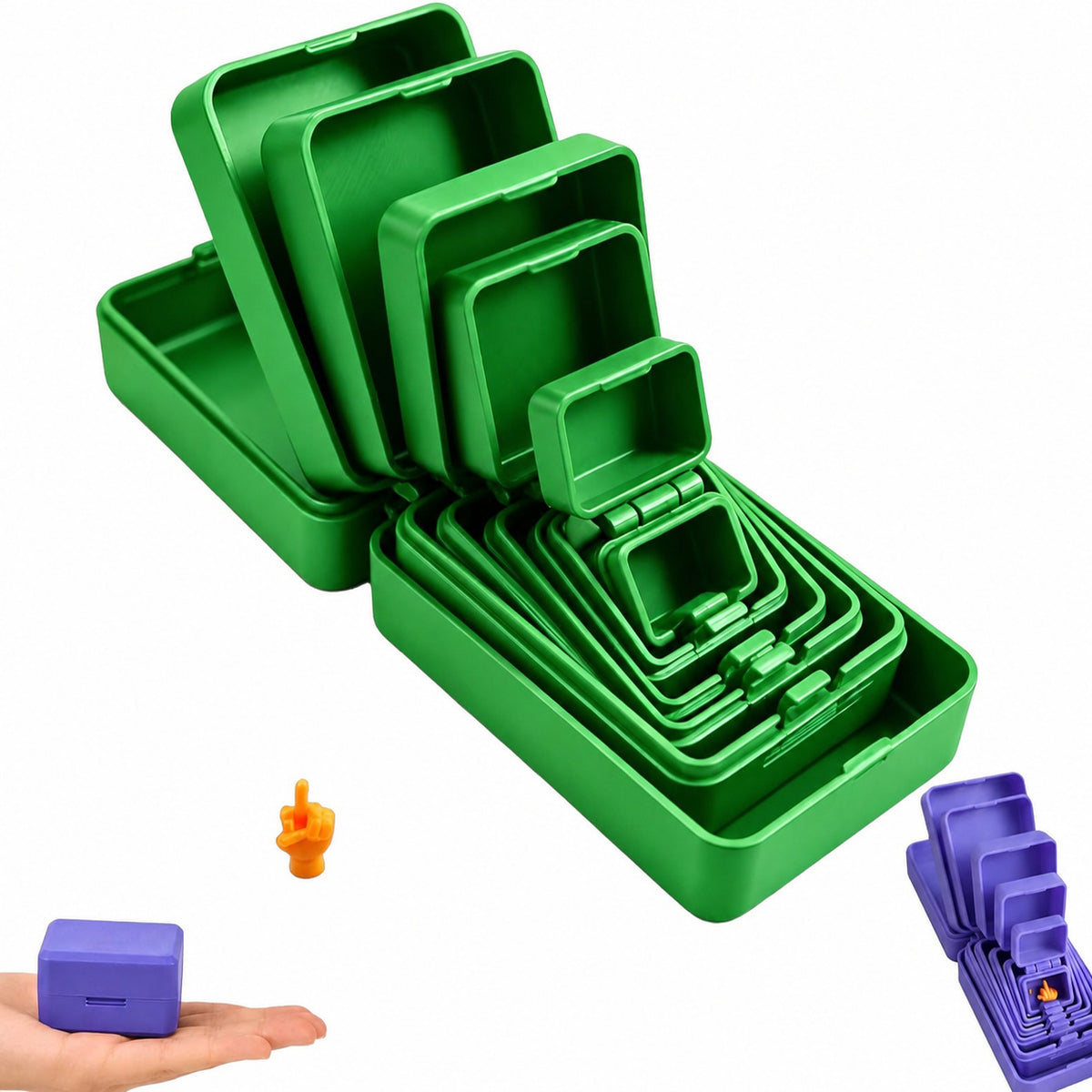 Surprise Nesting Gift Box, Multi-Layer 3D Printed Prank Box, Funny Unboxing Gift