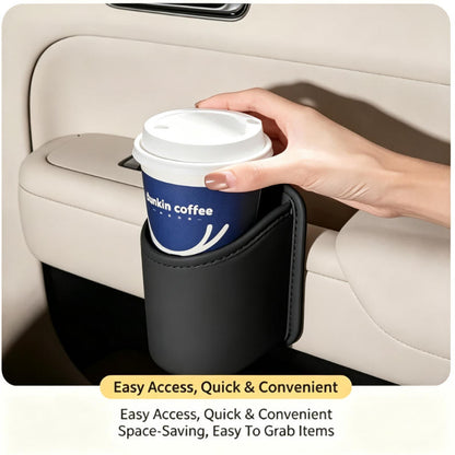 Car Cup Holder Accessory, Multi-Purpose Drink & Water Bottle Storage Pouch