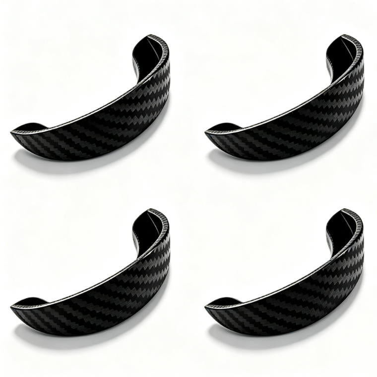 4pcs Car Rear‑View Camera Rain Shield, Soft PVC Sun Shade Cover