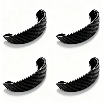 4pcs Car Rear‑View Camera Rain Shield, Soft PVC Sun Shade Cover