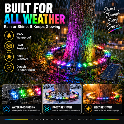 ✨ One Tree. Endless Colors. – Solar RGB Landscape Ring Light